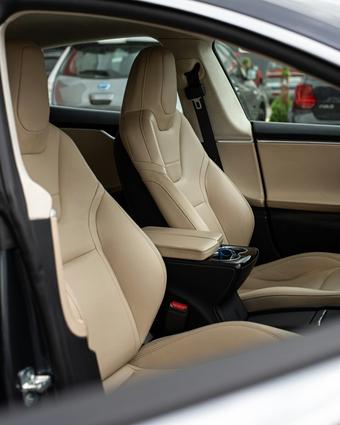 car interior with leather seats