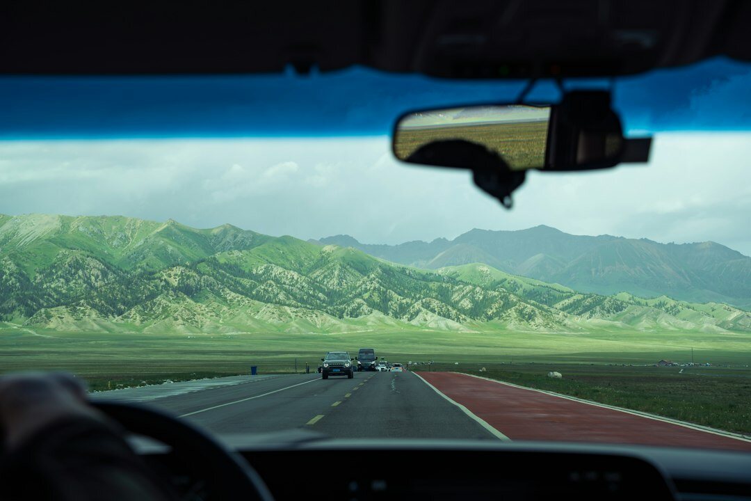 autonomous car driving on highway