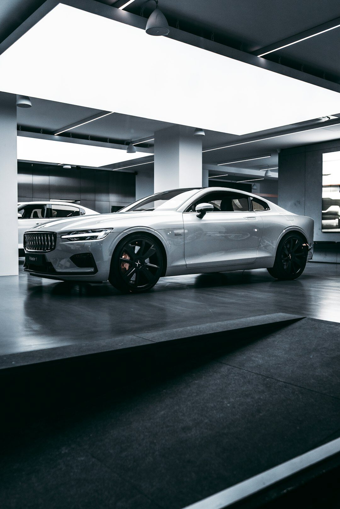 car parked in garage